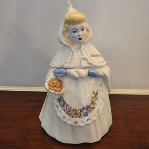 Vintage 1950s Metlox Pottery Cinderella Cookie Jar